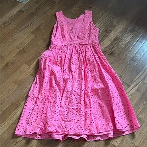 Scoop dress with POCKETS PINK LARGE 12/14 NWOT